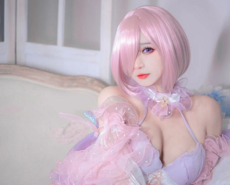 兔玩映画主播cosplay Mash Kyrielight作品图集欣赏