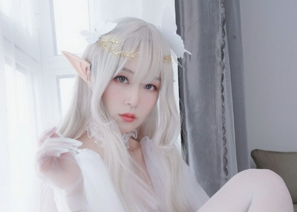 白银81 cosplay纯白精灵写真图集大全1