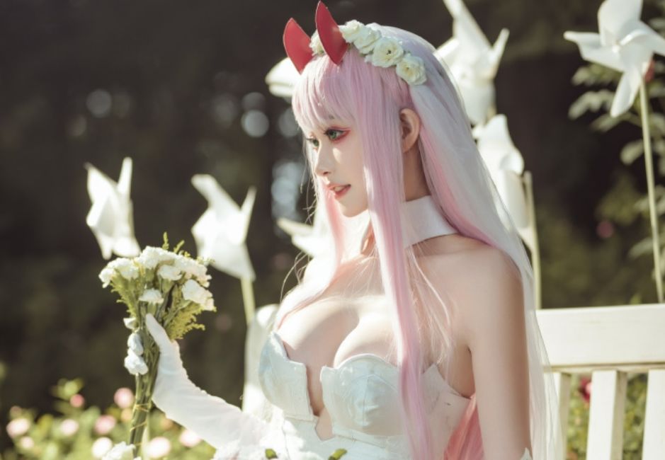 沧霁桔梗cosplay《DARLING in the FRANXX》中的零二图集2