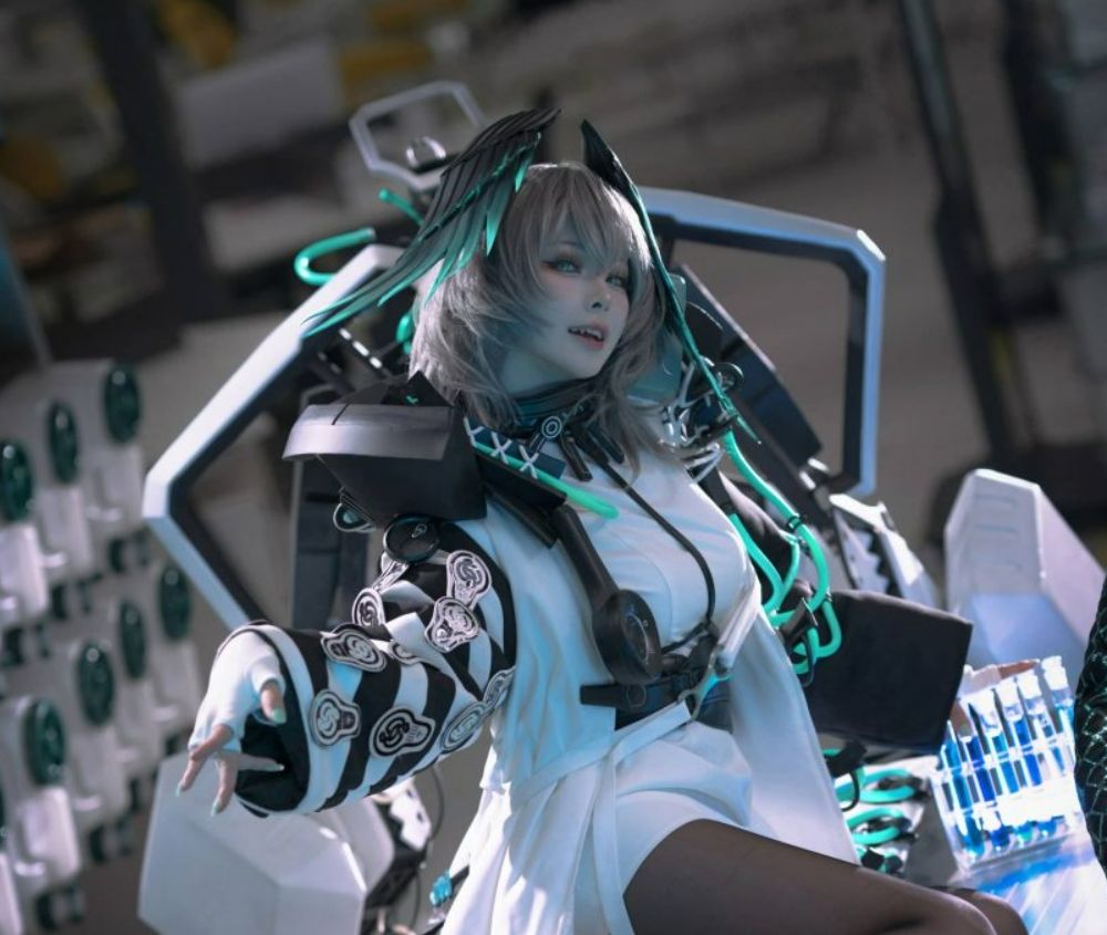 w百合欧皇子w cosplay明日方舟·霍尔海雅图集作品，揭秘霍尔海雅的神秘面纱