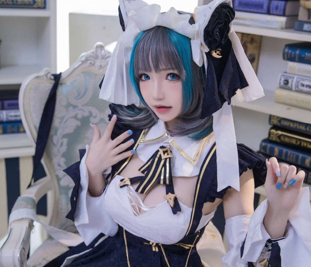 雪晴Astra cosplay AzureLane柴郡作品图集，柴郡的舰娘造型