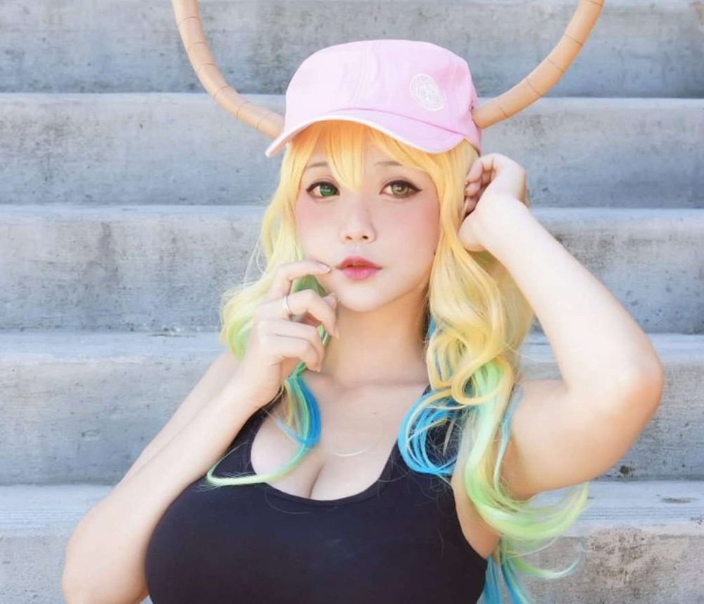 Hana Bunny cosplay小林家的龙女仆·Lucoa图集作品，龙女仆中的独特角色