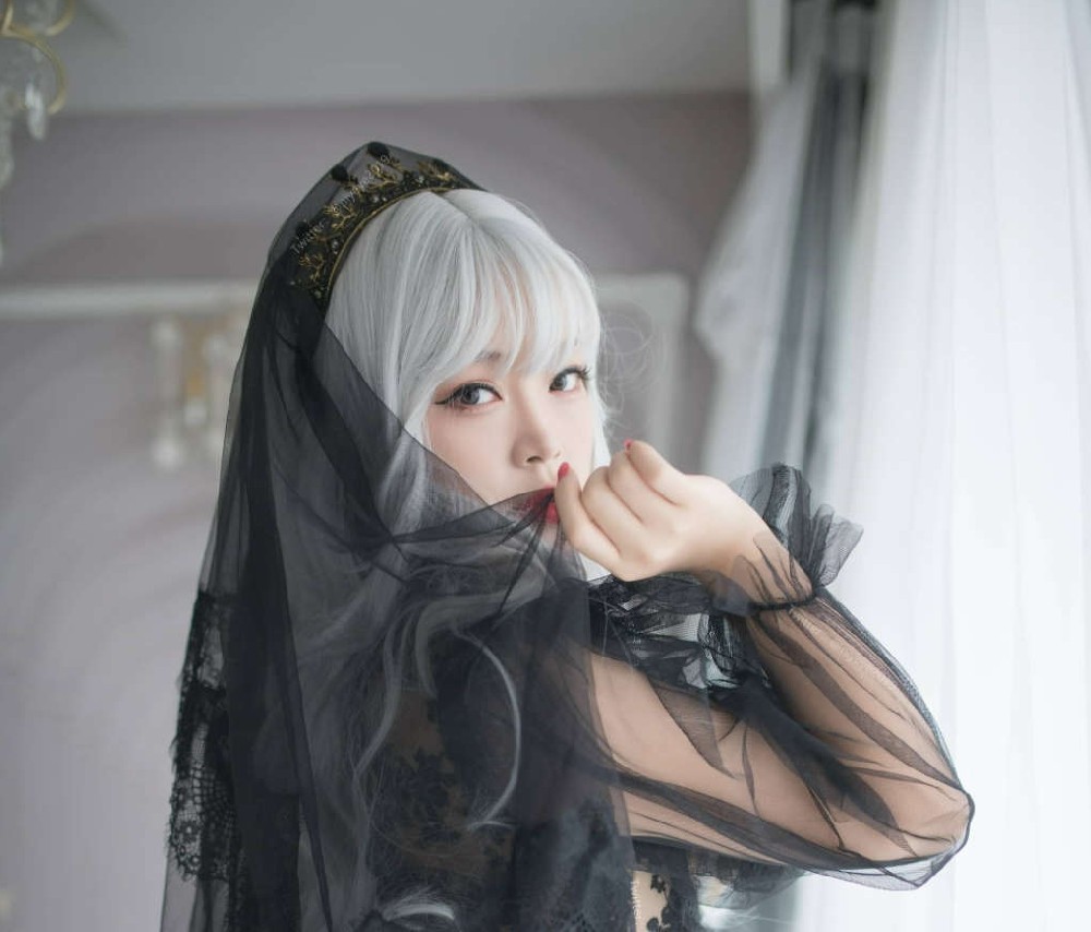 魔女黑丝cos图集，白烨妹纸的经典cosplay